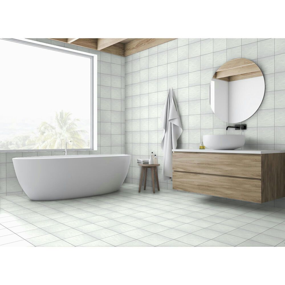 Emser Passion Blanco 9&quot; x 9&quot; Matte Porcelain Tile, , large