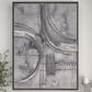 Maple and Jade 30" x 40" Contemporary Abstract Wall Art in Gray, White, Black and Silver, , large