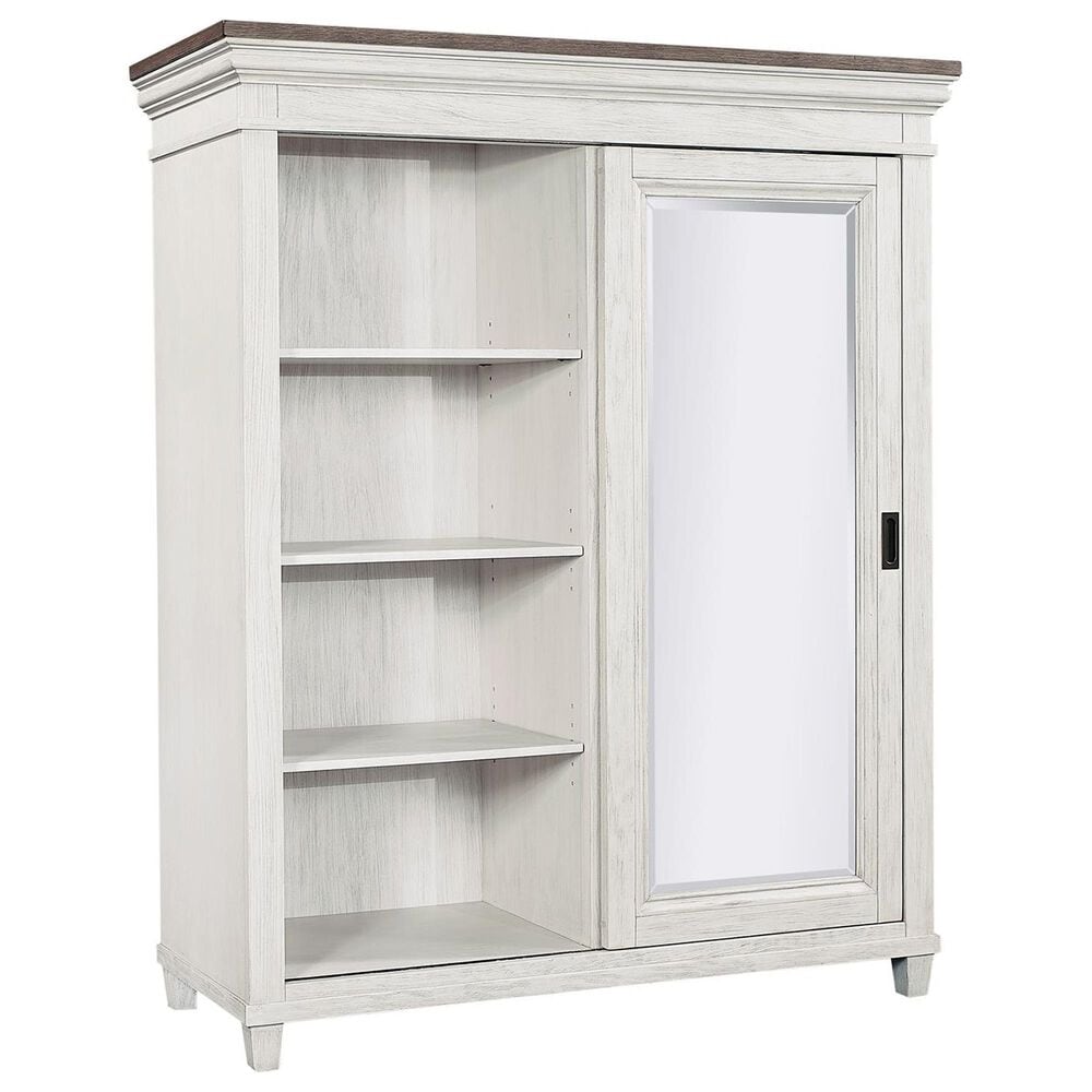 Riva Ridge Caraway Sliding Door Chest in Aged Ivory, , large