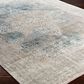 Surya Solar 2" x 3" Sky Blue, Charcoal, Light Gray, White and Saffron Area Rug, , large