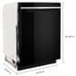 Whirlpool 24" Fully Integrated Dishwasher in Black, , large