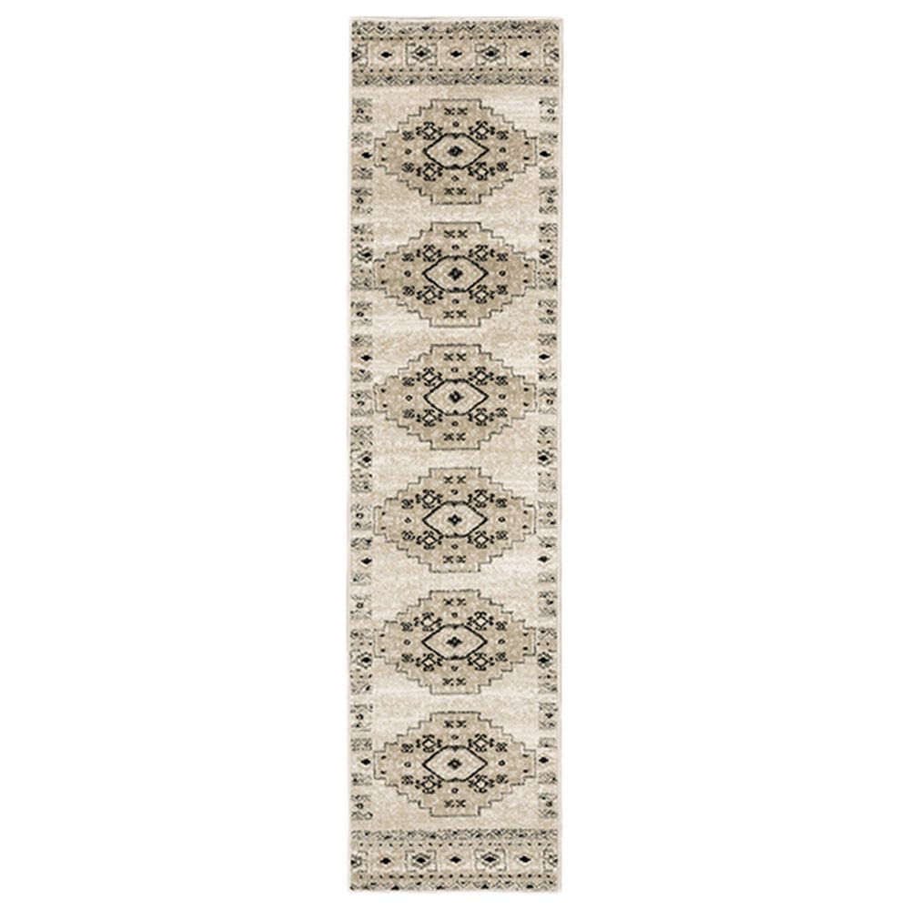 Oriental Weavers Georgia Southwest 643A0 1"10" x 7"6" Ivory and Gray Runner, , large