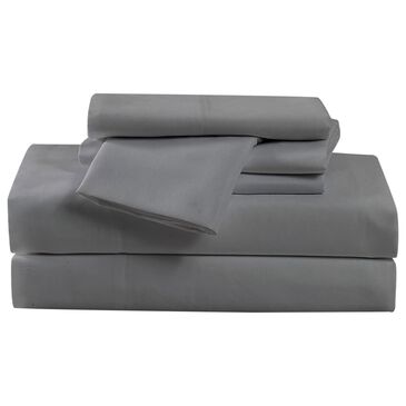 Pem America 180 Thread Count Heritage 6-Piece Twin Sheet Set in Grey, , large