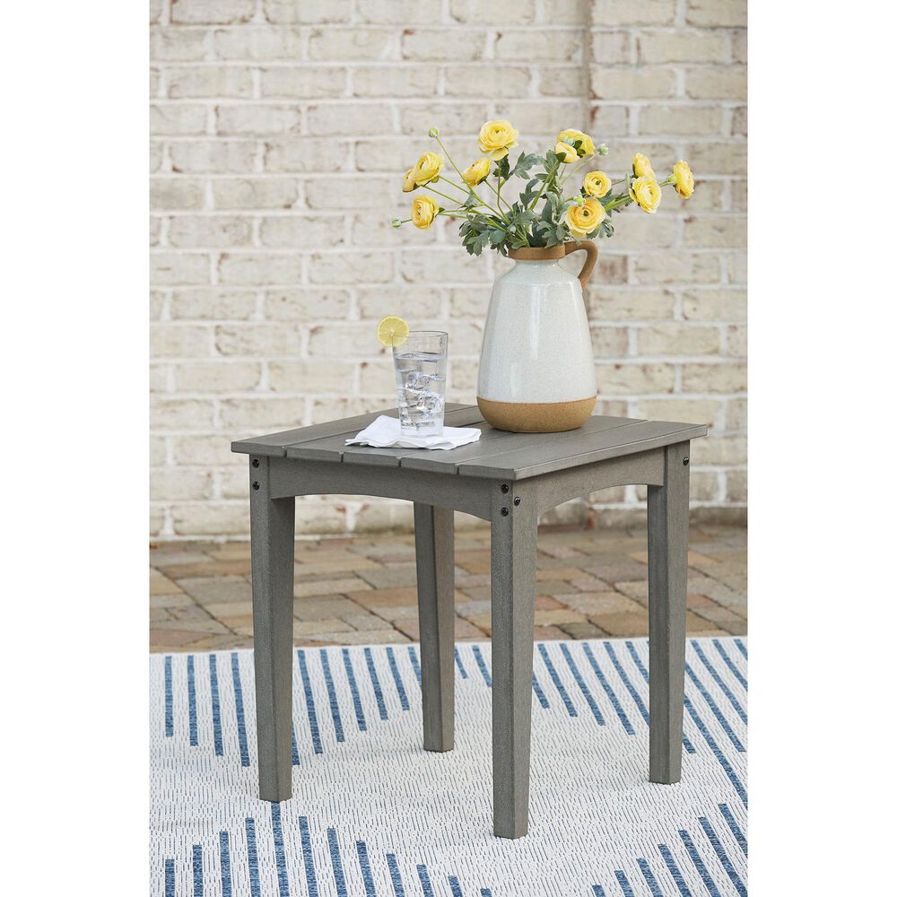 Signature Design by Ashley Visola Square End Table in Gray, , large