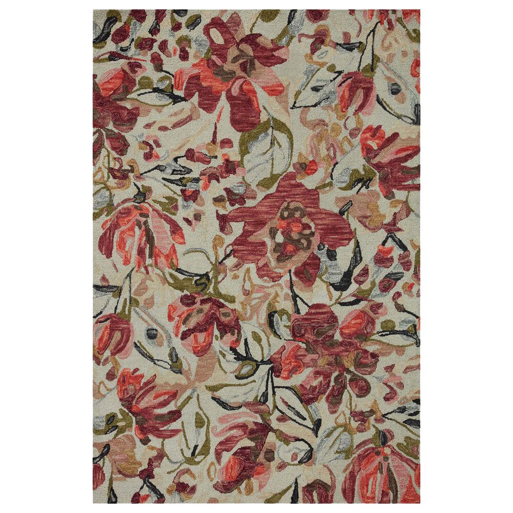 Loloi Belladonna 2"3" x 3"9" Ivory and Raspberry Area Rug, , large