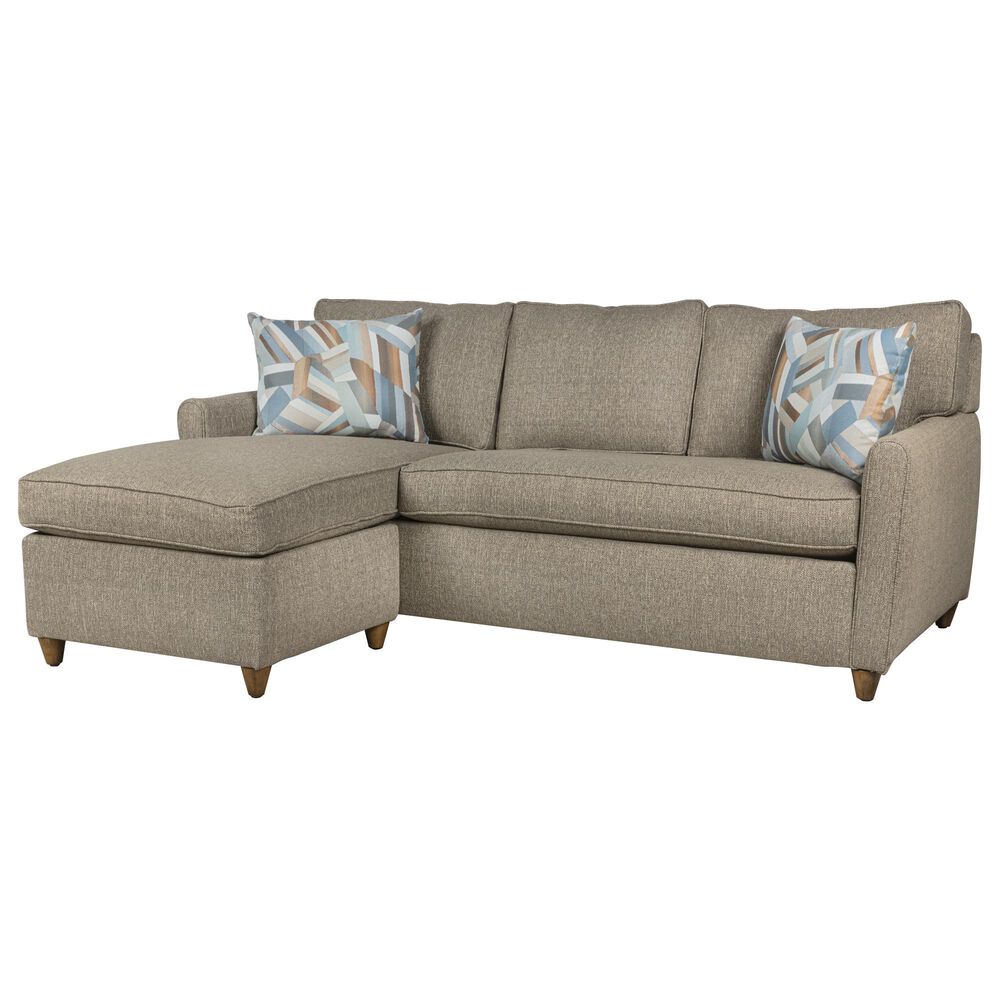 Jonathan Louis Queen Sleeper Sofa with Storage Chaise in Zuri Stone, , large