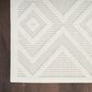 Nourison Versatile 4" x 6" Ivory and White Indoor/Outdoor Area Rug, , large