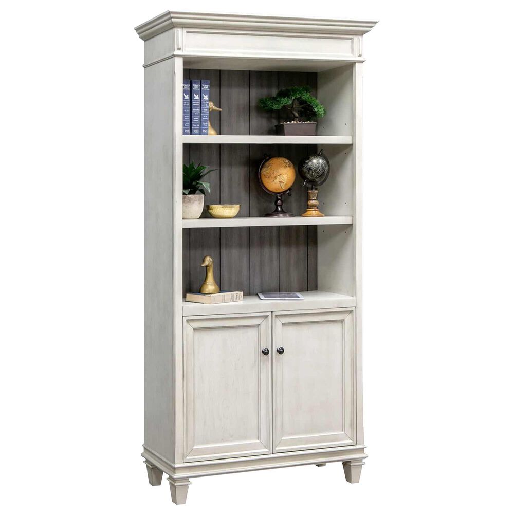 Wycliff Bay Hartford Lower Doors Bookcase in White, , large