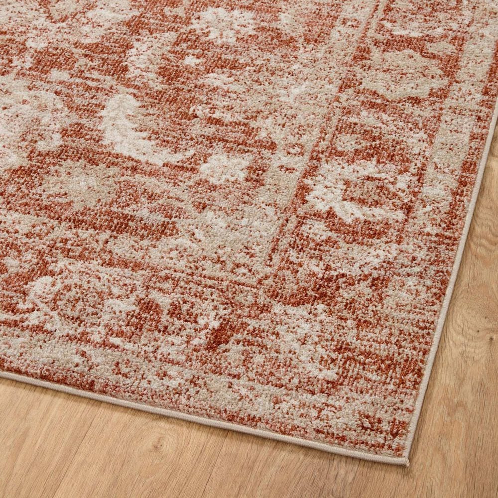 Loloi II Odette 2&#39;3&quot; x 3&#39;10&quot; Rust and Ivory Area Rug, , large