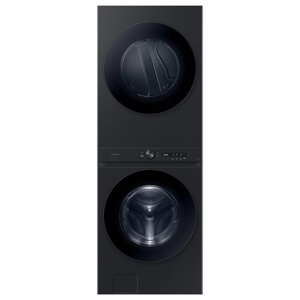 Samsung 4.6 Cu. Ft. Washer and 7.6 Cu. Ft. Gas Dryer Stack Laundry in Brushed Black, , large