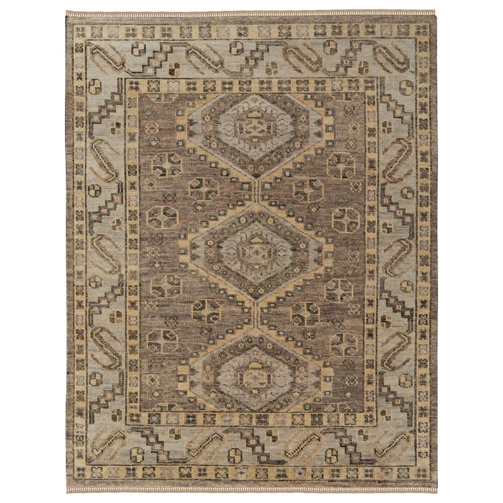 Feizy Rugs Fillmore 8" Round Brown and Gray Area Rug, , large