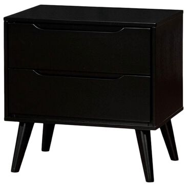 Furniture of America Lennart 2-Drawer Night Stand in Black, , large