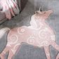 Safavieh Carousel Animals 5"3" x 7"6" Grey and Pink Kids  Area Rug, , large