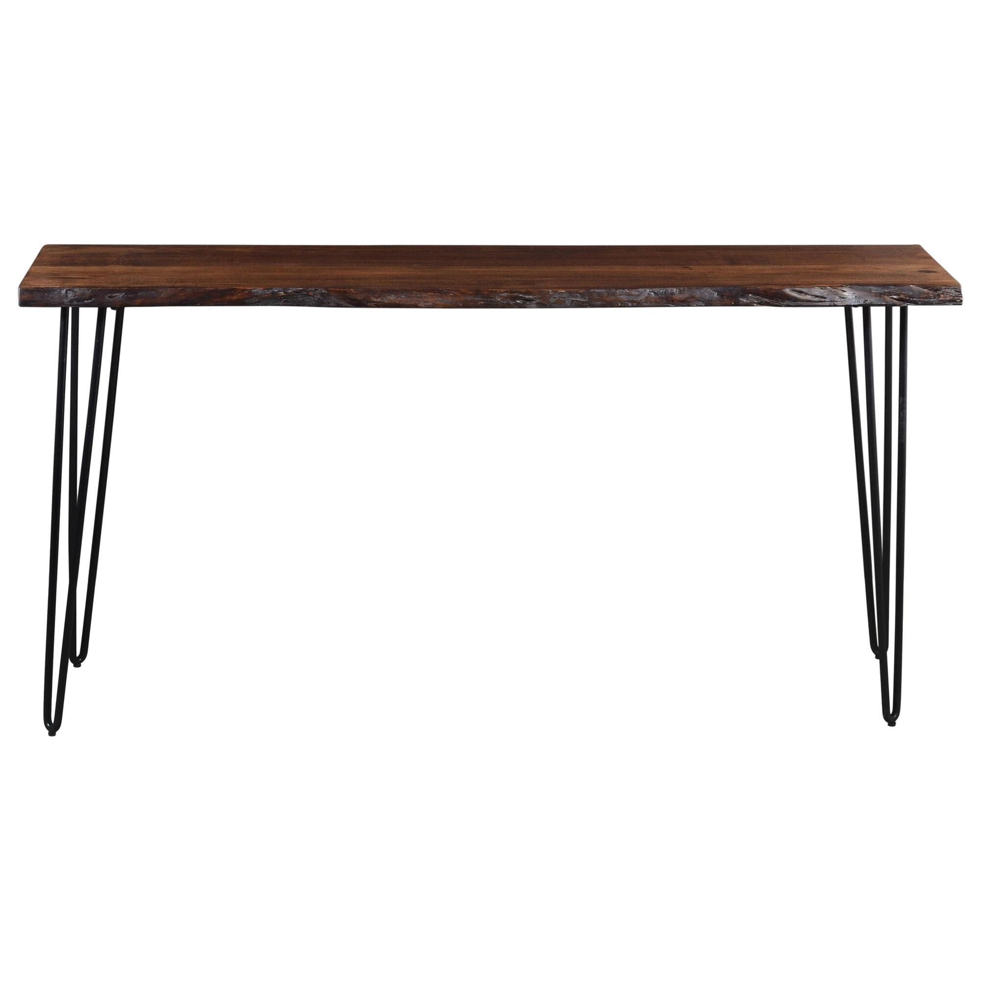 Waltham Nature's Edge Sofa Table and Three Stools in Light