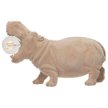 Teak Interiors Little One Hippo Table Lamp in Blush, , large
