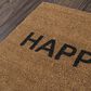 Novogratz Aloha Happy ALO-7 1"6" x 2"6" Natural Door Mat, , large