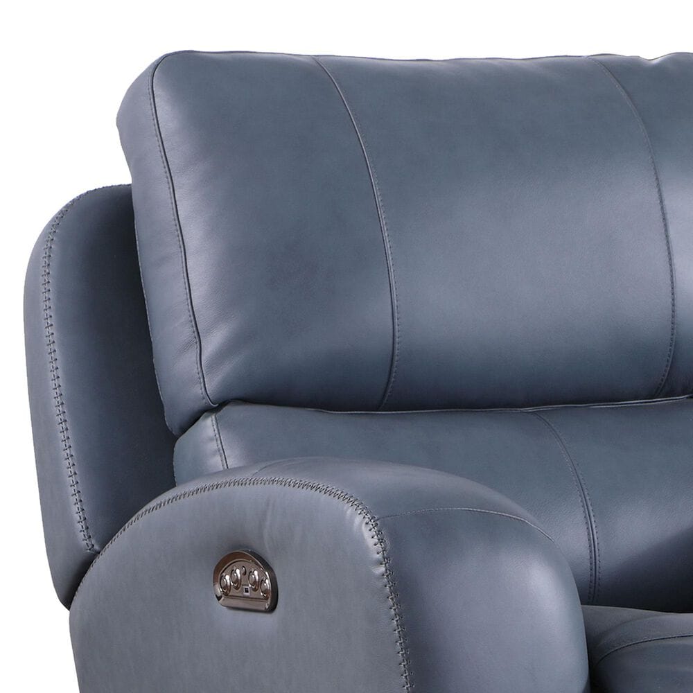 Italiano Furniture Cambria Power Glider Recliner with Power Headrest in Blue, , large