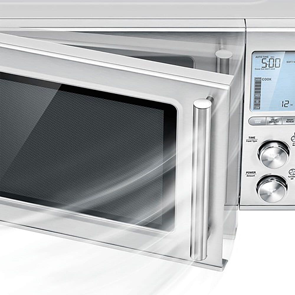 Breville 1.2 Cu. Ft. Countertop Smooth Microwave Oven in Brushed Stainless Steel, , large