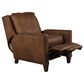 Smith Brothers Leather Push Back Recliner in Caramel Brown, , large