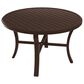 Tropitone Banchetto 48" Round Dining Umbrella Table in Rich Earth, , large