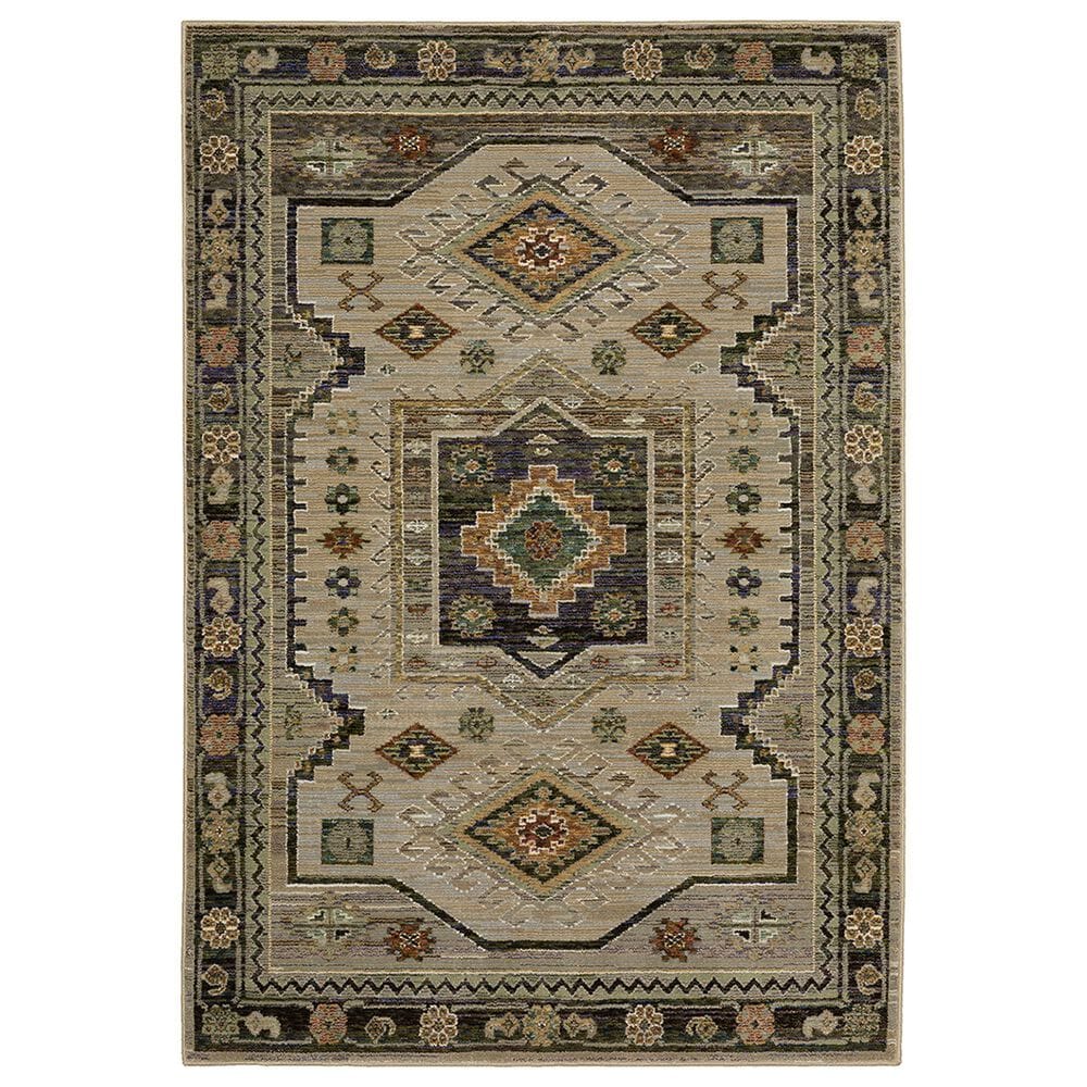 Oriental Weavers Andorra 7"10" x 10"10" Green and Multicolor Area Rug, , large