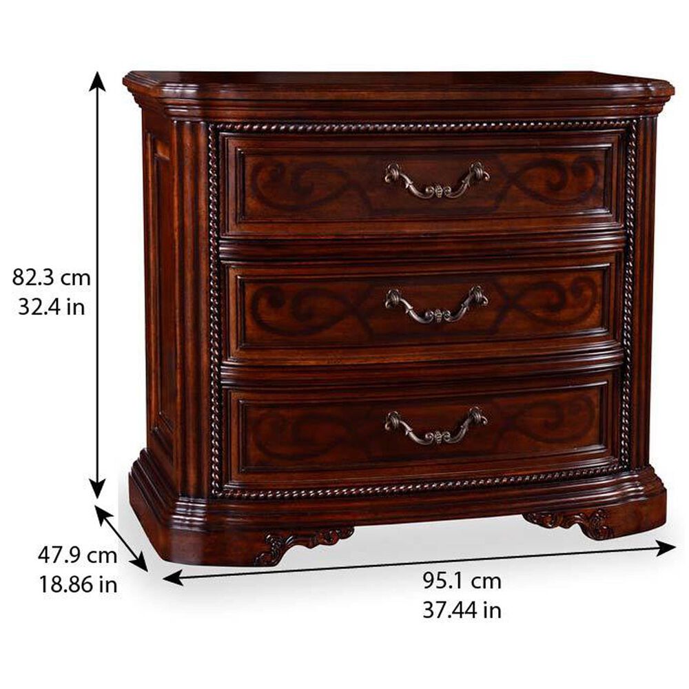 Vantage Valencia 3-Drawer Nightstand in Tuscan, , large