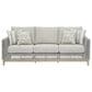 Signature Design by Ashley Seton Creek Patio Stationary Sofa in Gray and Beige, , large