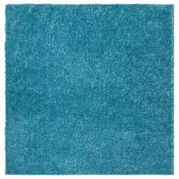 Safavieh August Shag 3" Square Turquoise Area Rug, , large