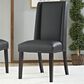 Modway Baron Vinyl Dining Chair in Black, , large