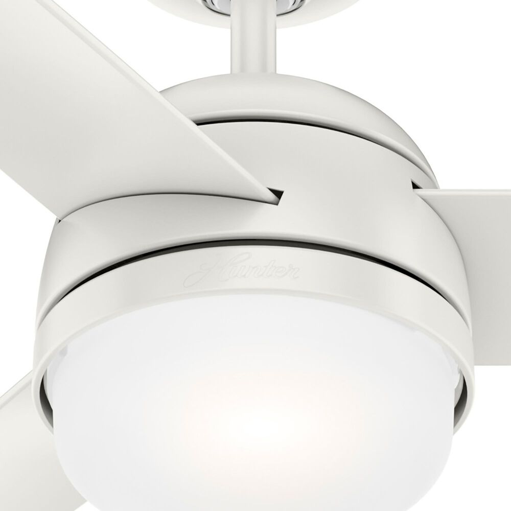 Hunter Midtown 48&quot; Ceiling Fan with LED Lights in Fresh White, , large