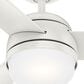 Hunter Midtown 48" Ceiling Fan with LED Lights in Fresh White, , large