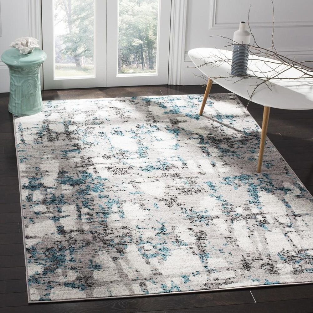 Safavieh Skyler SKY193B 4&#39; x 6&#39; Gray and Blue Area Rug, , large