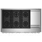 Jenn-Air Noir 48" Professional Range with Griddle in Stainless Steel, , large