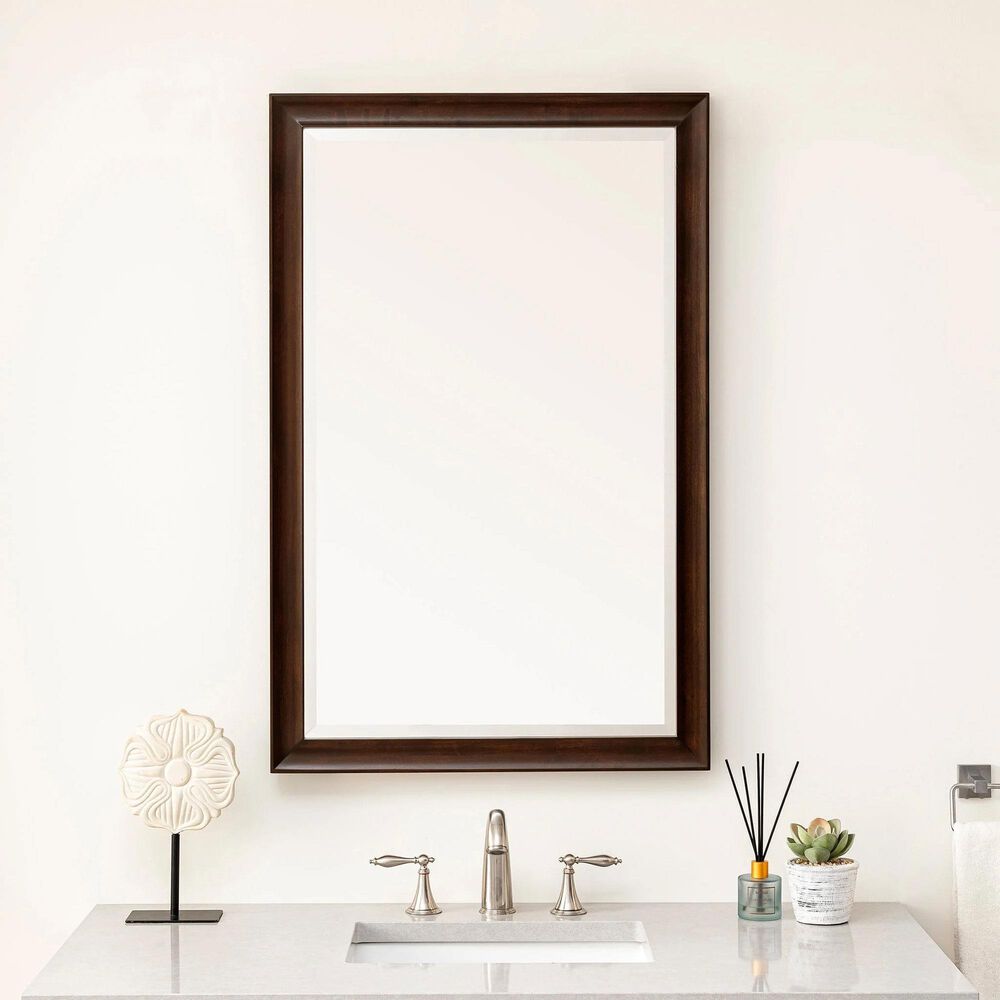 James Martin Glenbrooke 26&quot; Rectangular Mirror in Burnished Mahogany, , large