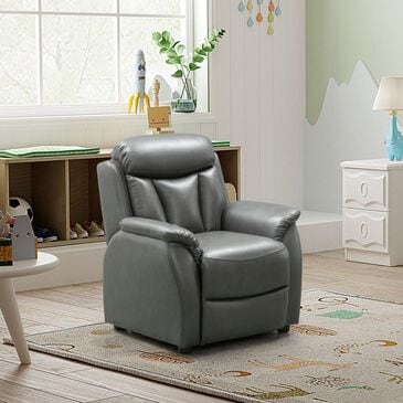 Barcalounger Ewing Manual Kid"s Recliner in Ellen Lividity, , large