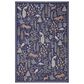 Rifle Paper Co. Menagerie MEN-02 5" Round Navy Area Rug, , large