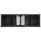 James Martin Brittany 72" Double Bathroom Vanity in Black Onyx with 3 cm Charcoal Soapstone Quartz Top and Rectangle Sinks, , large