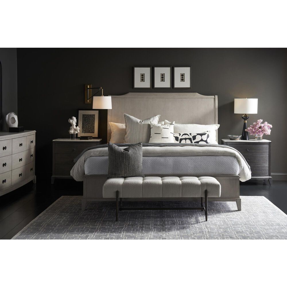 Furniture Worldwide Coalesce 2-Piece King Bedroom Set in Rolling Fog, , large