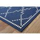 Oriental Weavers Marina 7765B 7"10" x 10"10" Navy and Ivory Area Rug, , large