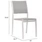 Zuo Modern Metropolitan Armless Chair in Silver (Set of 2), , large