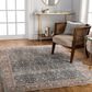 Surya Carlisle Oriental 5"3" x 7"9" Pale Blue, Dusty Pink, Medium Brown, Cream and Charcoal Area Rug, , large