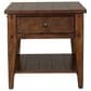 Belle Furnishings End Table in Rustic Brown, , large