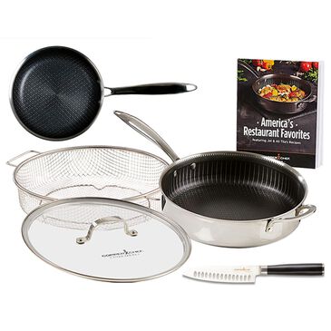 Power A Titan 6-Piece Cookware Set in Stanless Steel and Black, , large