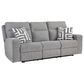 Signature Design by Ashley Biscoe Power Reclining Sofa in Pewter, , large