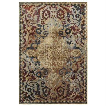 Oriental Weavers Empire 21J 9"10" x 12"10" Gold and Red Area Rug, , large