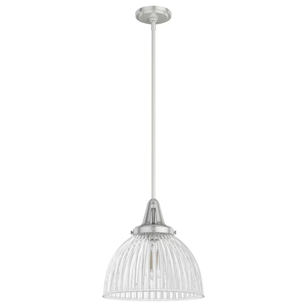 Hunter Cypress Grove 13" 1-Light Pendant in Brushed Nickel, , large