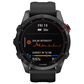 Garmin Fenix 7S Solar Edition GPS Smartwatch 42mm Slate Gray Case with Black Band, , large