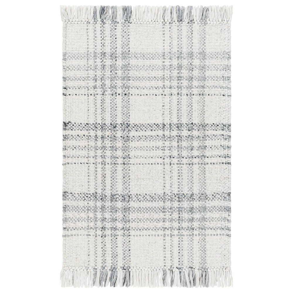 Surya Primrose PRM-2303 2" x 3" Light Grey, Pewter, Grey, Medium Grey, Ivory, and Charcoal Area Rug, , large