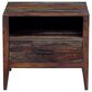 Porter Design Fall River 1 Drawer Nightstand in Brown and Gray, , large