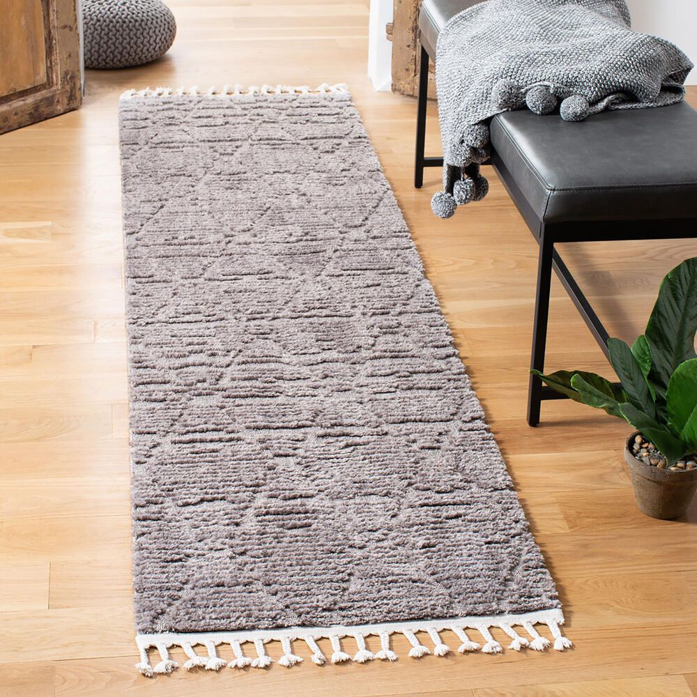 Safavieh Marrakesh 2&#39;2&quot; x 10&#39; Grey Runner, , large